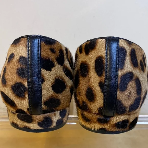 J.CREW Leopard Pointed Toe Flats, Calf Hair - Picture 7 of 10